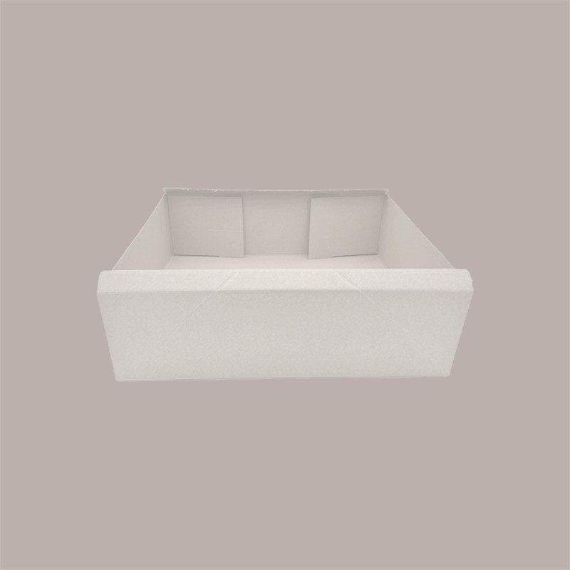 Scatola in Carta Kraft Bianca Porta Torta Paste o Porta Oggetti 390x290x100mm 10 Pezzi [5ca5279f]