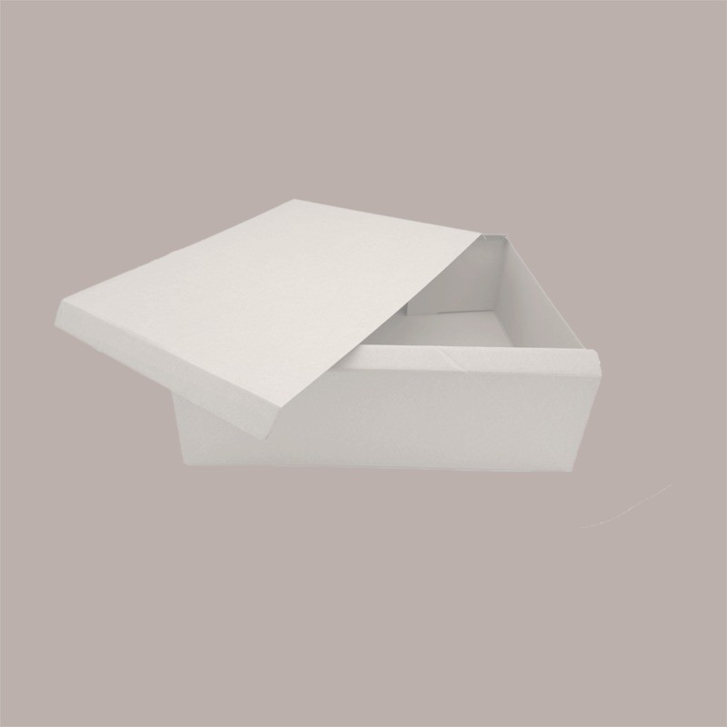 Scatola in Carta Kraft Bianca Porta Torta Paste o Porta Oggetti 390x290x100mm 10 Pezzi [329ea596]