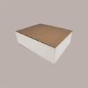 Scatola in Carta Kraft Bianca Porta Torta Paste o Porta Oggetti 390x290x100mm 10 Pezzi [59f56081]
