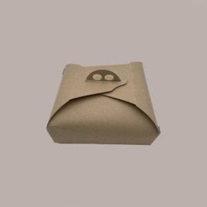 Scatola Porta Torta in Cartoncino Avana Ecolife 17x17H7cm 10 pezzi [2e74ba16]