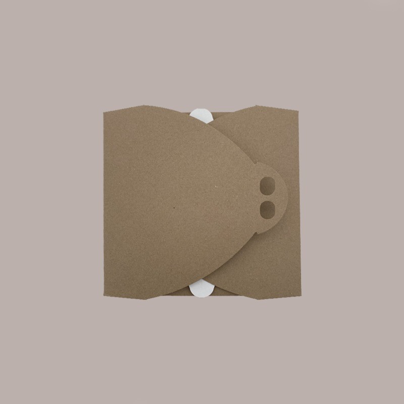 Scatola Porta Torta in Cartoncino Avana Ecolife 17x17H7cm 10 pezzi [404f381f]