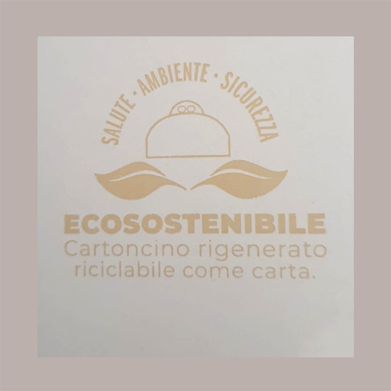 Scatola Porta Torta in Cartoncino Avana Ecolife 17x17H7cm 10 pezzi [a55fdf86]