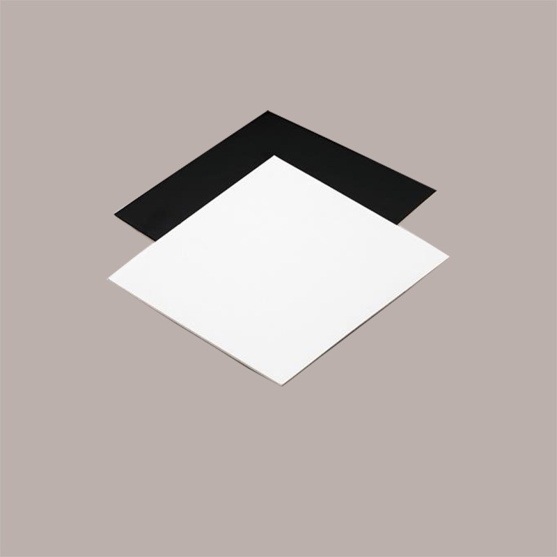 Tavoletta Vassoio Rigido Sottotorta Dolce in Cartoncino Alimentare Bianco Nero 20x20 cm 10 Kg [3c3541a2]