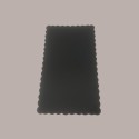 Sottotorta Vassoio Cartone Rettangolare Bordo Smerlato Ala Oro Nero Usa e Getta 17x30cm 10 Kg [b7ff658c]