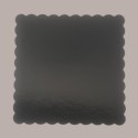 Sottotorta Vassoio Cartone Quadrato Bordo Smerlato Ala Oro Nero Usa e Getta 35x35 cm 10 Kg [a4c71b29]