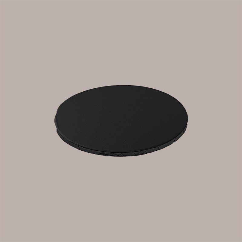 Sottotorta Tondo Alto Ideale per Cake Design in Cartoncino Rigido Nero Dm 25H1 cm 3 pezzi [b3019b75]