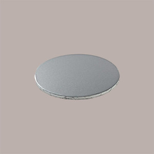 Sottotorta Tondo Alto Ideale per Cake Design in Cartoncino Rigido Argento Dm 30H1 cm 3 pezzi [26469070]