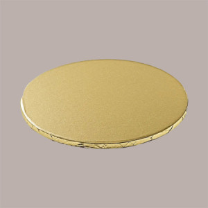 Sottotorta Tondo Alto Ideale per Cake Design in Cartoncino Rigido Oro Dm 35H1 cm 3 pezzi [02903779]