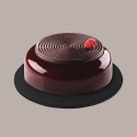 Sottotorta Tondo Alto Ideale per Cake Design in Cartoncino Rigido Nero Dm 35H1 cm 3 pezzi [5c1aac75]