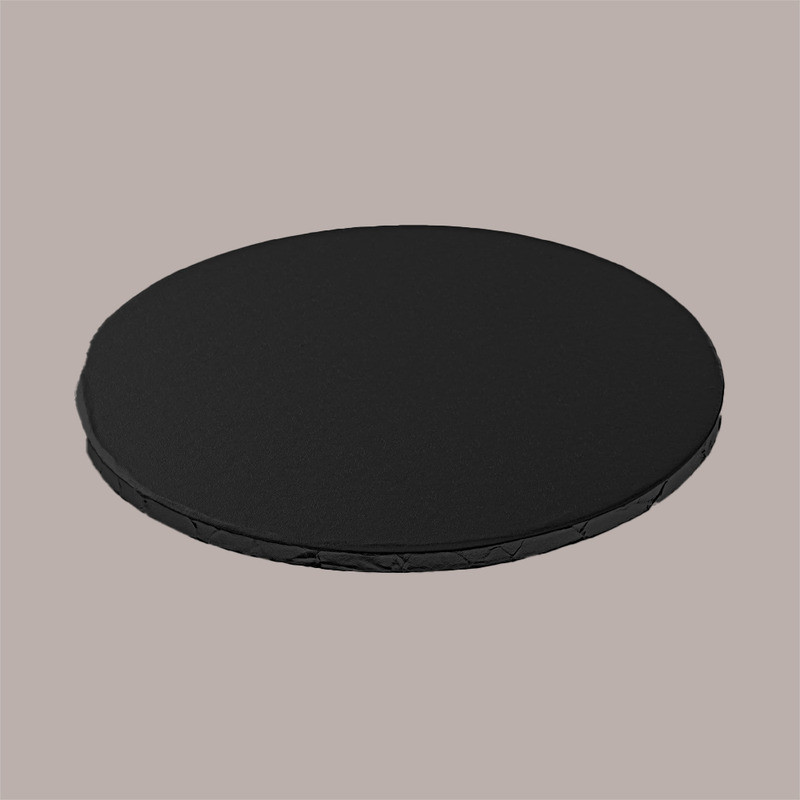 Sottotorta Tondo Alto Ideale per Cake Design in Cartoncino Rigido Nero Dm 40H1 cm 2 pezzi [5a1f3414]