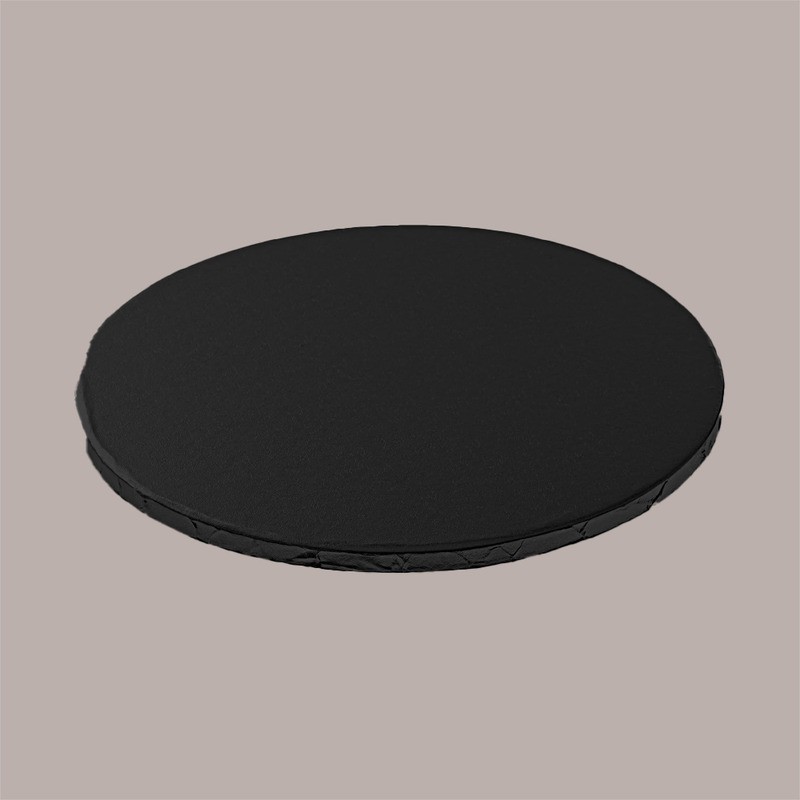 Sottotorta Tondo Alto Ideale per Cake Design in Cartoncino Rigido Nero Dm 40H1 cm 2 pezzi [5a1f3414]
