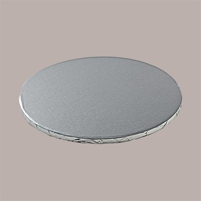 Sottotorta Tondo Alto Ideale per Cake Design in Cartoncino Rigido Argento Dm 45H1 cm 2 pezzi [ddb3ec15]