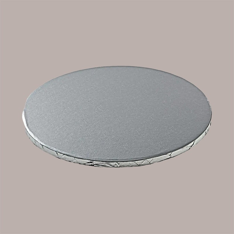 Sottotorta Tondo Alto Ideale per Cake Design in Cartoncino Rigido Argento Dm 45H1 cm 2 pezzi [ddb3ec15]