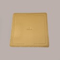 Sottotorta Vassoio Cartone Quadrato Oro Nero Microtriplo 40x40cm 10 pezzi [c1018e12]