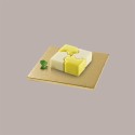 Sottotorta Quadrato Alto Ideale per Cake Design in Cartoncino Rigido Oro 25x25 cm 3 pezzi [a1e411c0]