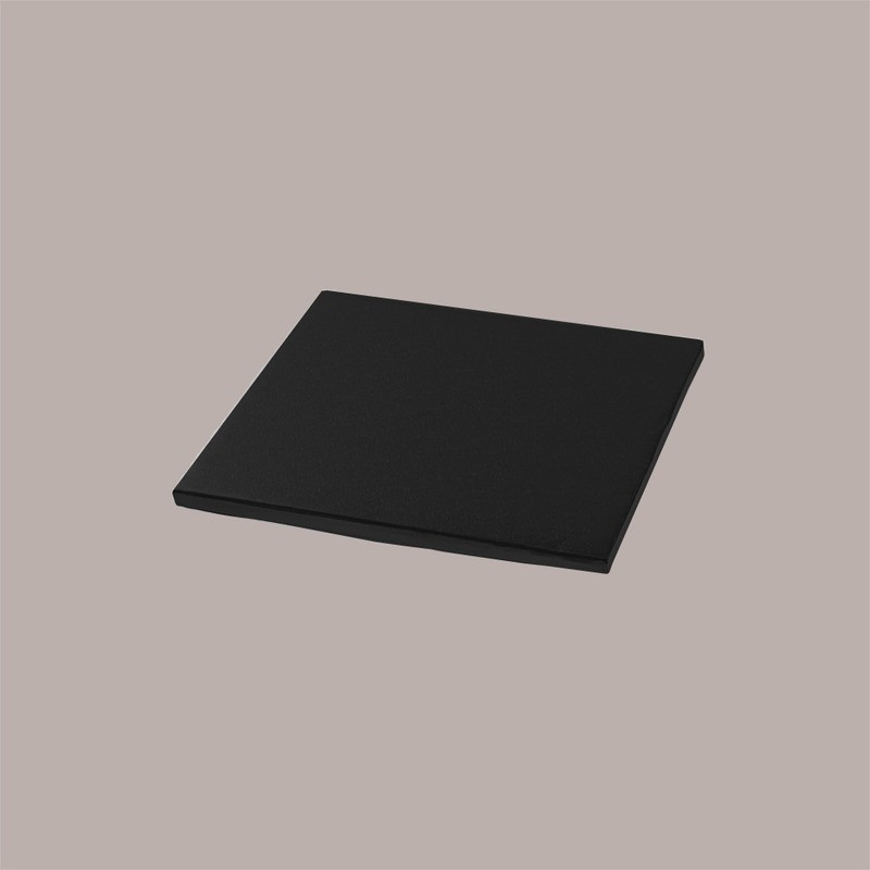 Sottotorta Quadrato Alto Ideale per Cake Design in Cartoncino Rigido Nero 25x25 cm 3 pezzi [f1373bcf]