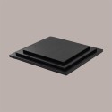 Sottotorta Quadrato Alto Ideale per Cake Design in Cartoncino Rigido Nero 30x30 cm 3 pezzi [322f77cd]
