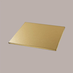 Sottotorta Quadrato Alto Ideale per Cake Design in Cartoncino Rigido Oro 40x40 cm 2 pezzi [9e08e229]
