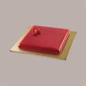 Sottotorta Quadrato Alto Ideale per Cake Design in Cartoncino Rigido Oro 40x40 cm 2 pezzi [472ea124]