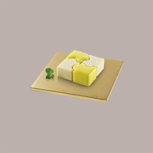 Sottotorta Quadrato Alto Ideale per Cake Design in Cartoncino Rigido Oro 40x40 cm 2 pezzi [f563273e]