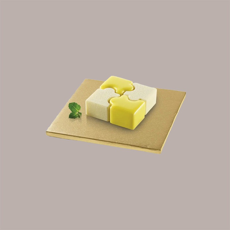 Sottotorta Quadrato Alto Ideale per Cake Design in Cartoncino Rigido Oro 40x40 cm 2 pezzi [f563273e]
