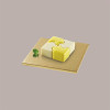 Sottotorta Quadrato Alto Ideale per Cake Design in Cartoncino Rigido Oro 40x40 cm 2 pezzi [f563273e]
