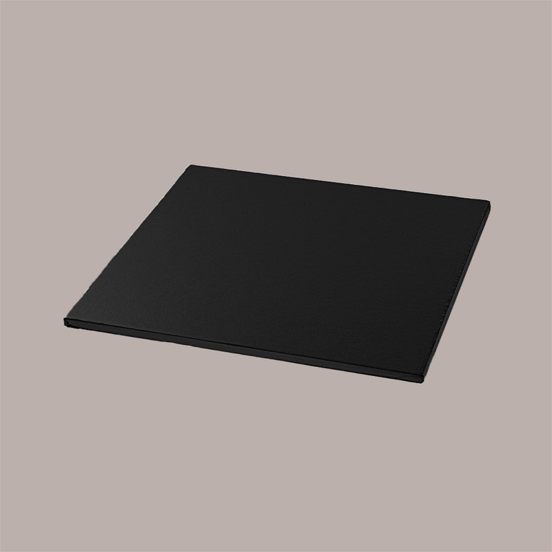 Sottotorta Quadrato Alto Ideale per Cake Design in Cartoncino Rigido Nero 40x40 cm 2 pezzi [a28803ea]