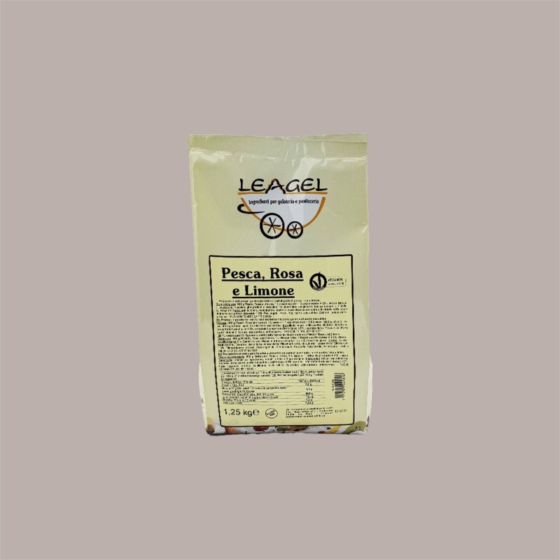 Easy al Gusto Pesca Rosa e Limone Preparato in Polvere per Gelato Leagel 1,25 Kg [9718dfce]