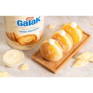Crema Spalmabile Gusto Cioccolato Bianco Galak Nestlè Ideale per Farcitura Cornetti Dolci 1,2 Kg