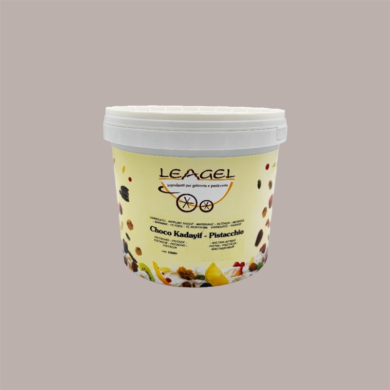 Variegato per Gelato Choco Kadayif e Pistacchio Leagel 5 Kg [8292ad61]