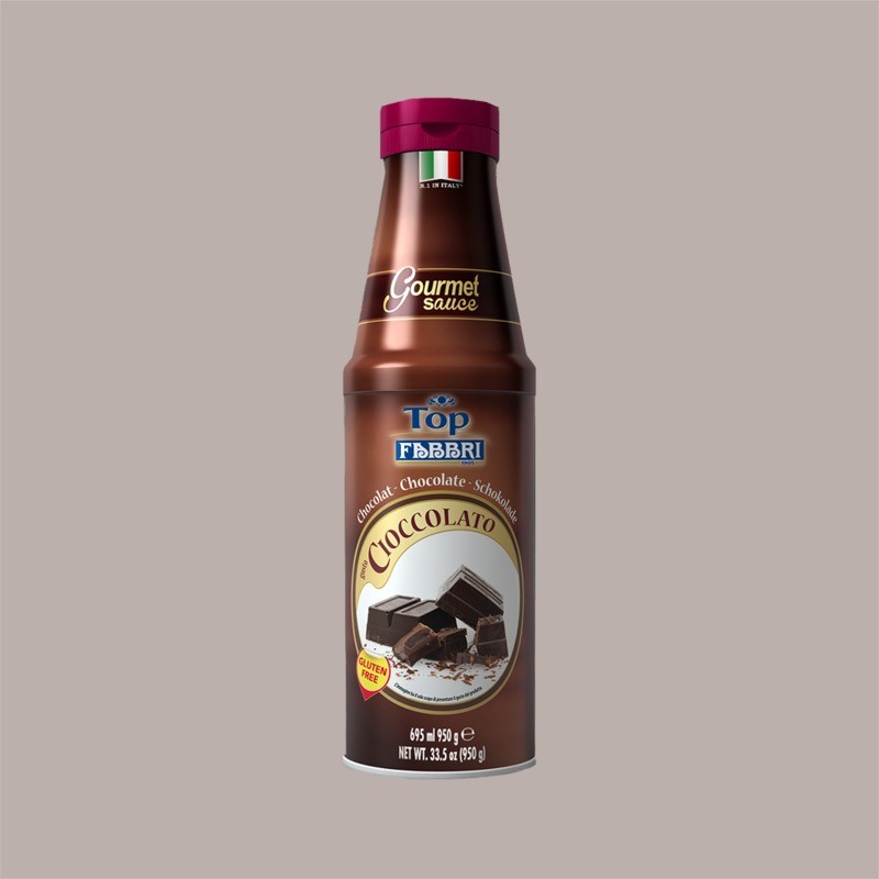Topping al Gusto Cioccolato Salsa Dolce Gourmet Gelati Dessert Fabbri 950 gr [61cab8f8]