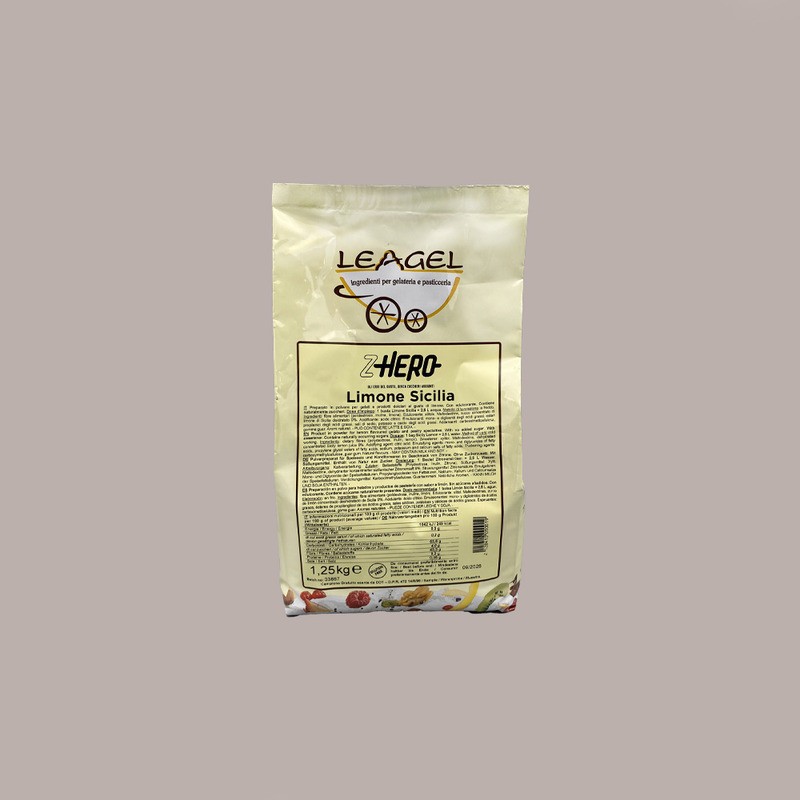 Limone Sicilia ZHero Senza Lattosio Senza Zuccheri Aggiunti Preparato in Polvere per Gelato Leagel 1,25 kg [620d485f]