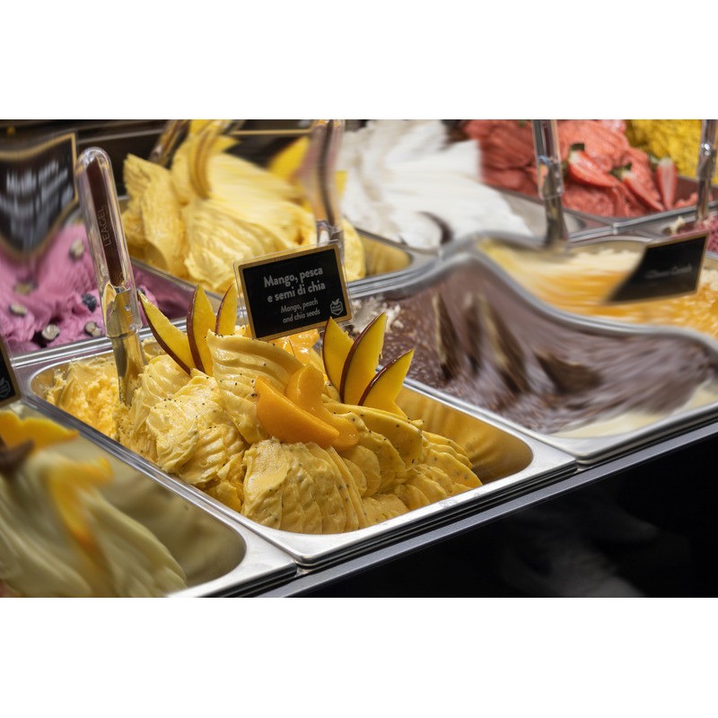 Easy al Gusto Mango Pesca e Semi di Chia Preparato in Polvere per Gelato Leagel 1,25 Kg [1851745a]