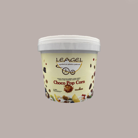 Variegato per Gelato Choco Pop Corn al Gusto Caramello con Pop Corn Leagel 4 Kg [98759abc]