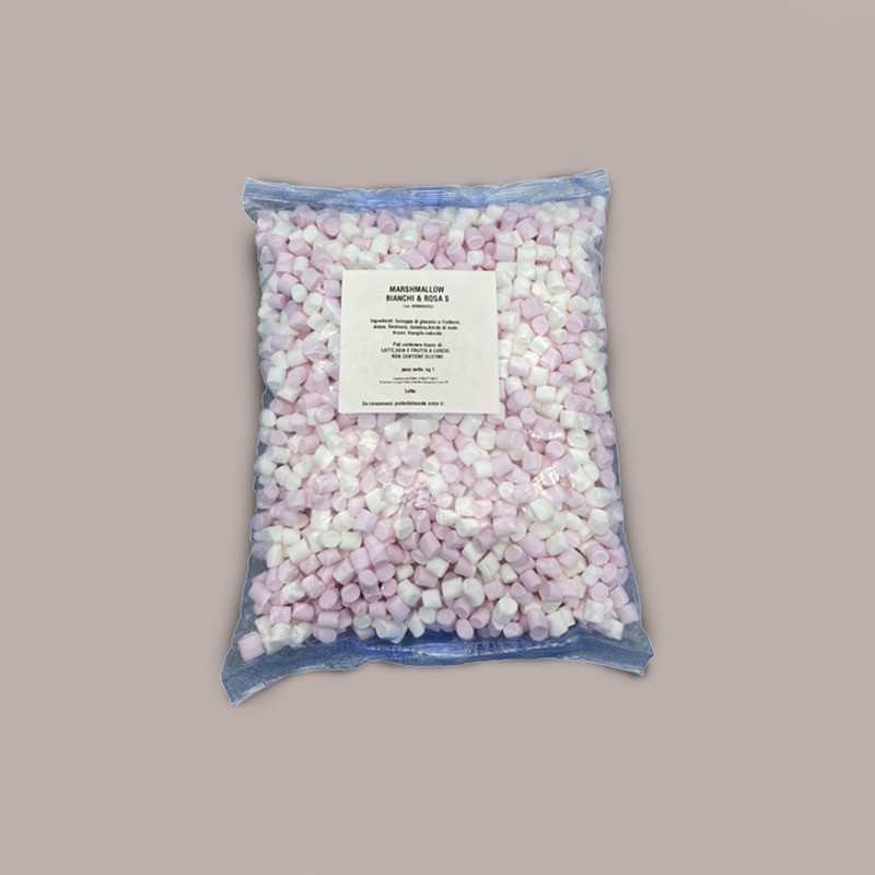Marshmallow Mini Bianchi & Rosa Caramelle Gommose Senza Glutine Lucgel 1 Kg [a8432f61]