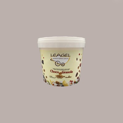 Variegato per Gelato Choco Granola al gusto Cioccolato Bianco e Granola al Miele Leagel 5 Kg [595800b8]
