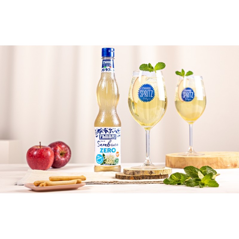 Sciroppo Concentrato per Granita Gusto Fiori di Sambuco Zero Calorie Senza Zuccheri Mixybar Fabbri 740 gr [d4faa56f]
