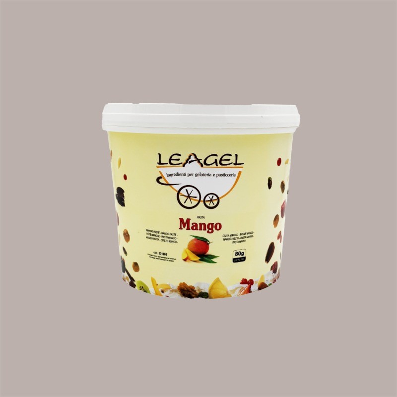 Pasta Frutta Concentrata al Gusto di Mango ideale per Gelato Dolci Leagel 3,5 Kg [1bf66e9c]