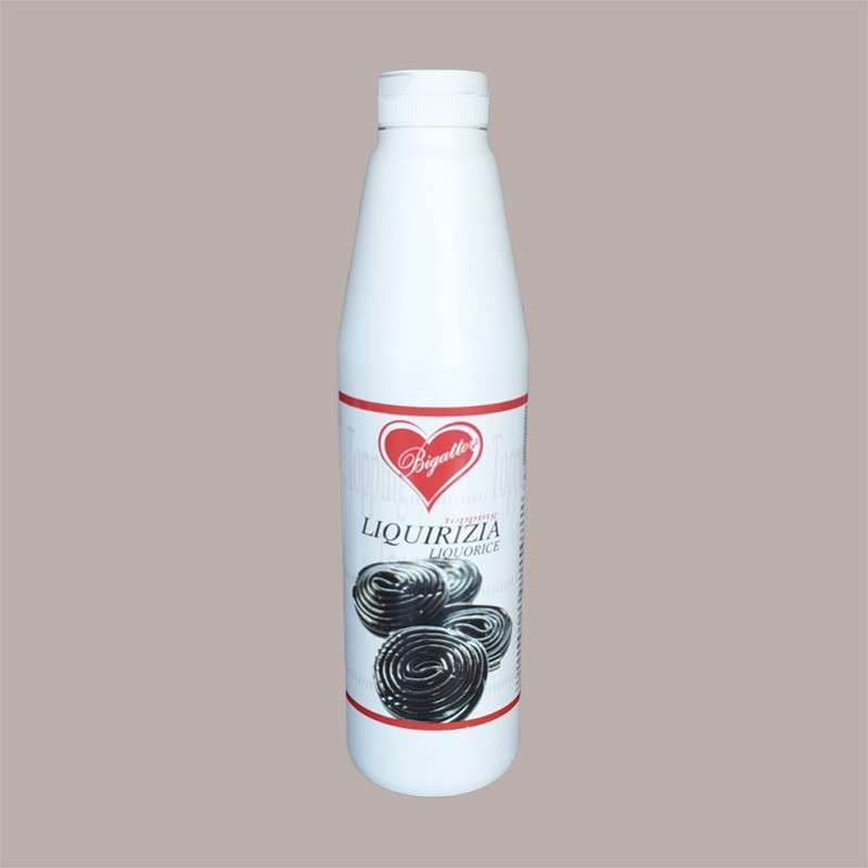 Topping al Gusto Liquirizia Bigatton ideale per Gelato Yogurt Dessert 1,1 Kg [72b95380]