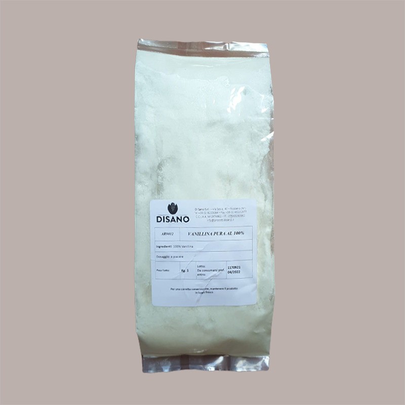 Vanillina Pura al 100% Ideale per Dolci Torte Gelati 1 Kg [ce1e0509]
