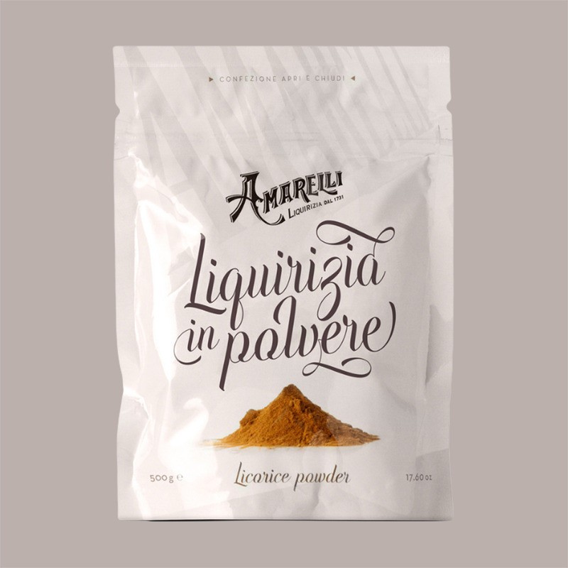 Liquirizia in Polvere 3/6% AMARELLI ideale per Dolci Gelati Infusi 500 gr [4247b71d]