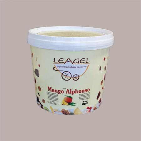 Pasta Frutta Concentrata al Gusto di Mango Alphonso ideale per Gelato Dolci Leagel 3,5 Kg [25270733]