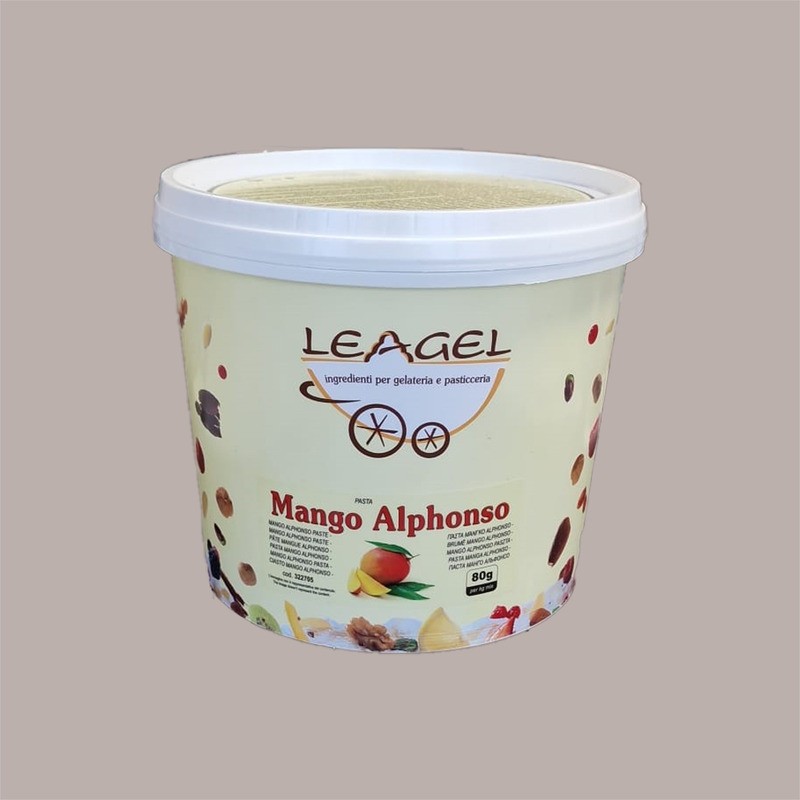 Pasta Frutta Concentrata al Gusto di Mango Alphonso ideale per Gelato Dolci Leagel 3,5 Kg [25270733]