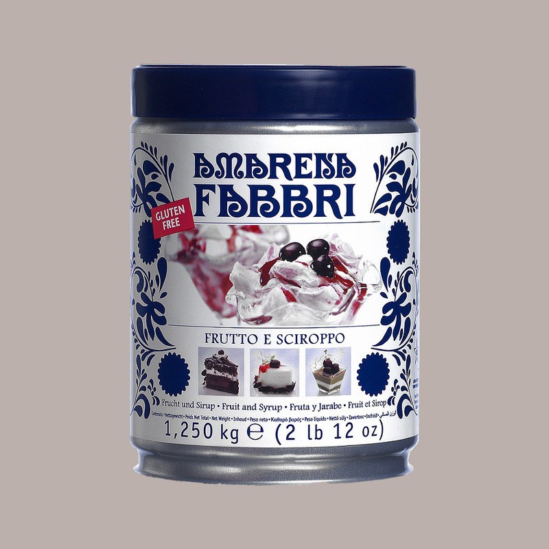Amarena Fabbri Ciliegia allo Sciroppo Precandita in Lattina 1,25 Kg [9fd5007b]