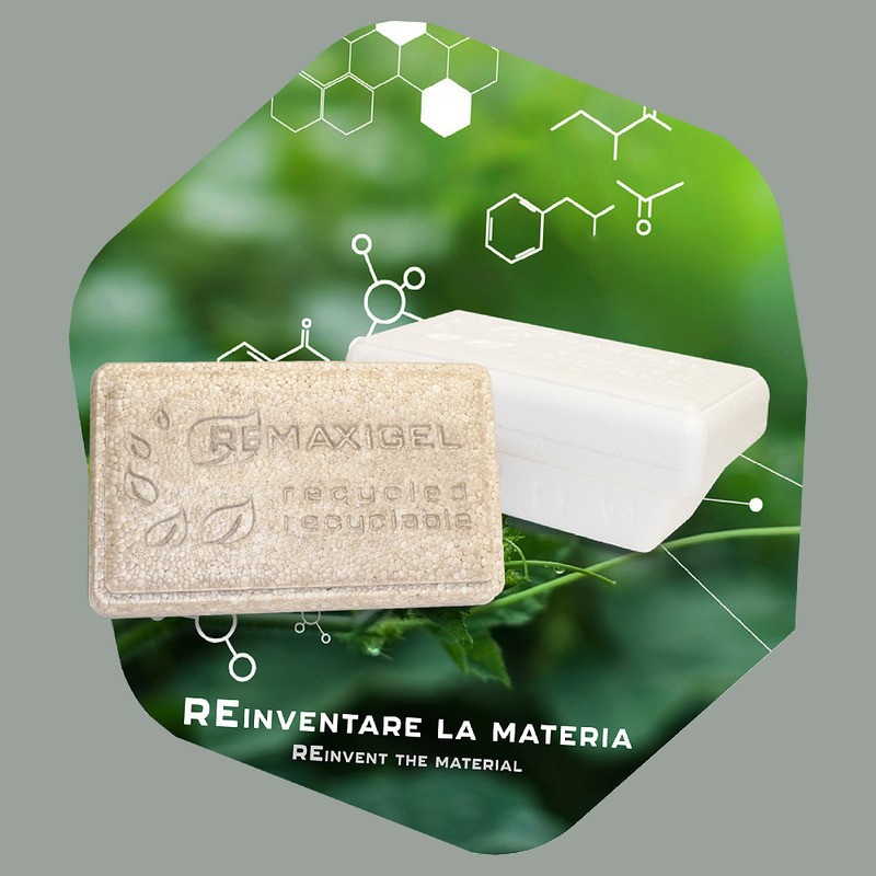 Vaschetta per Gelato 500g in Polistirolo 100% Riciclato Nature Beige ReMaxigel 60 pezzi [32eced87]