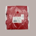 Borsa Carta Chiusura Velcro Rossa con nastro in raso 16+8x14 cm 10 Pezzi [facd1bcf]