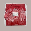Borsa Carta Chiusura Velcro Rossa con nastro in raso 24+11x21 cm 10 Pezzi [733872cd]