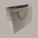 Borsa Carta Lusso Tortora con cordino 32+22x26 cm 10 Pezzi [5432ffd2]