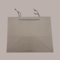 Borsa Carta Lusso Tortora con cordino 32+22x26 cm 10 Pezzi [e32f3ed6]