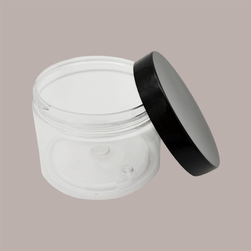 Vaso Barattolo Pet Trasparente 150 Ml con Coperchio Nero Lucido Ideale per Gelato 20 pezzi [13d3b4ae]